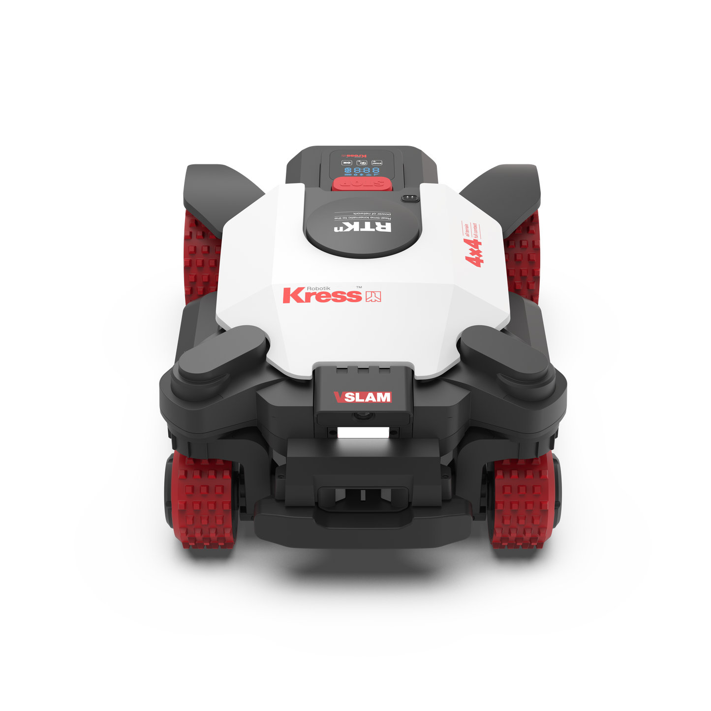 Robot rasaerba Kress KR280E EyePilot 4X4 RTKn 800 MQ AI AWD Stereo VSLAM camera, ZeroTrim