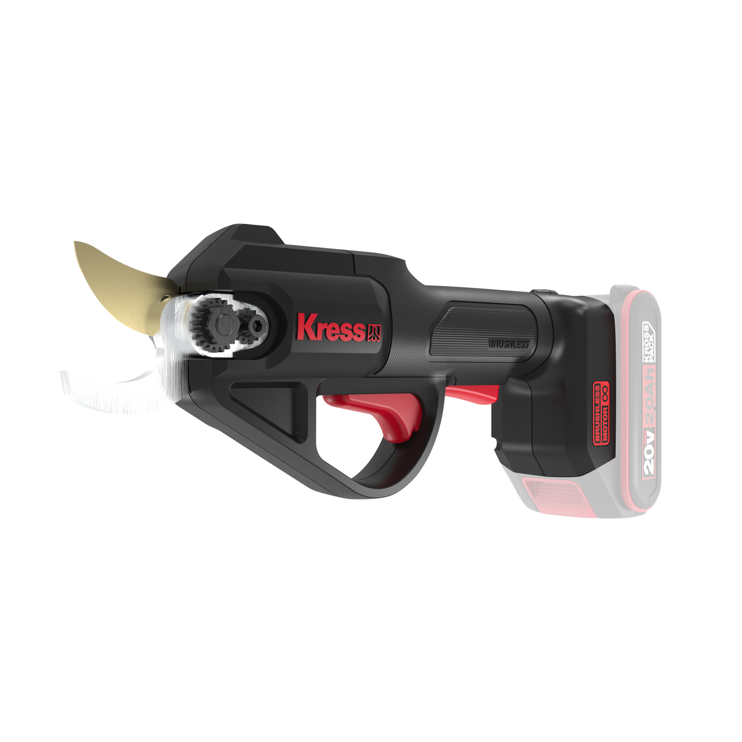 KIT Forbice per potatura Cordless Kress 20 V 25 mm KG340.9 - batteria KAB02 - caricabatteria KAC02