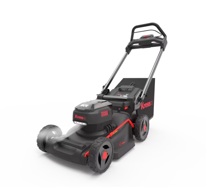 KIT Rasaerba a spinta brushless Kress 60 V 46 cm KG756E.9 - batteria KA3002 - caricabatteria KA3714
