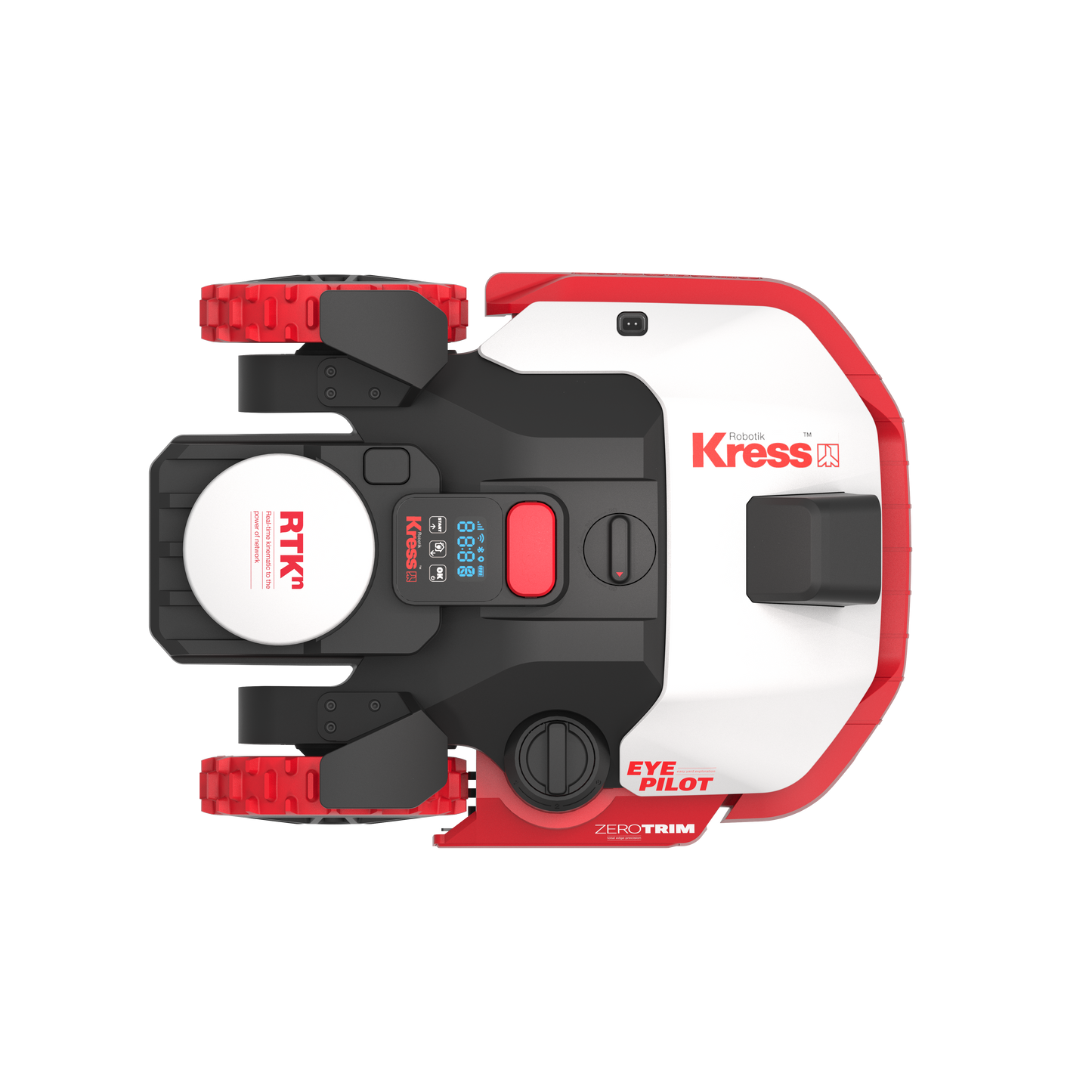 Robot rasaerba Kress KR260E EyePilot RTKn 700 MQ AI Mono VSLAM Camera, zeroTrim