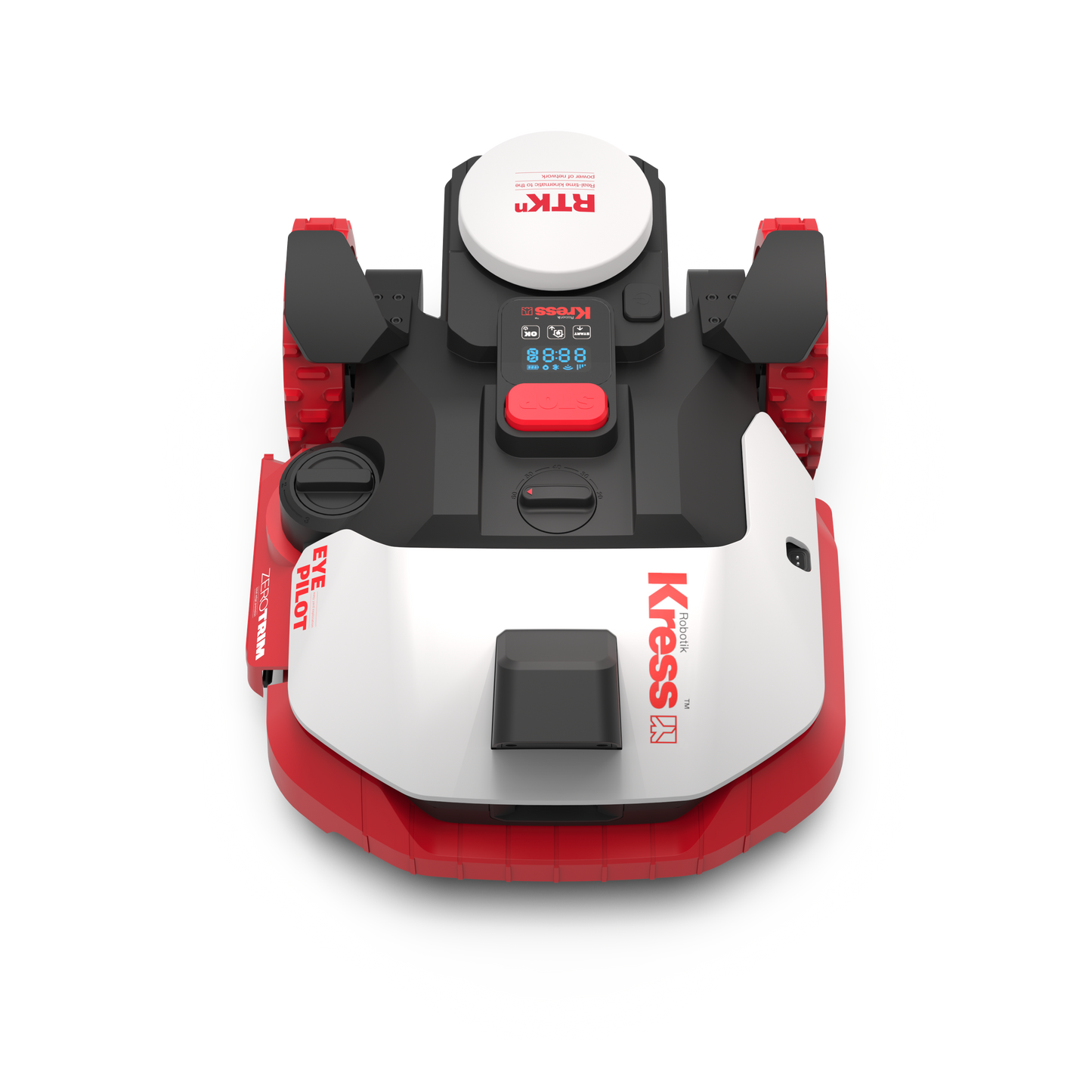 Robot rasaerba Kress KR260E EyePilot RTKn 700 MQ AI Mono VSLAM Camera, zeroTrim