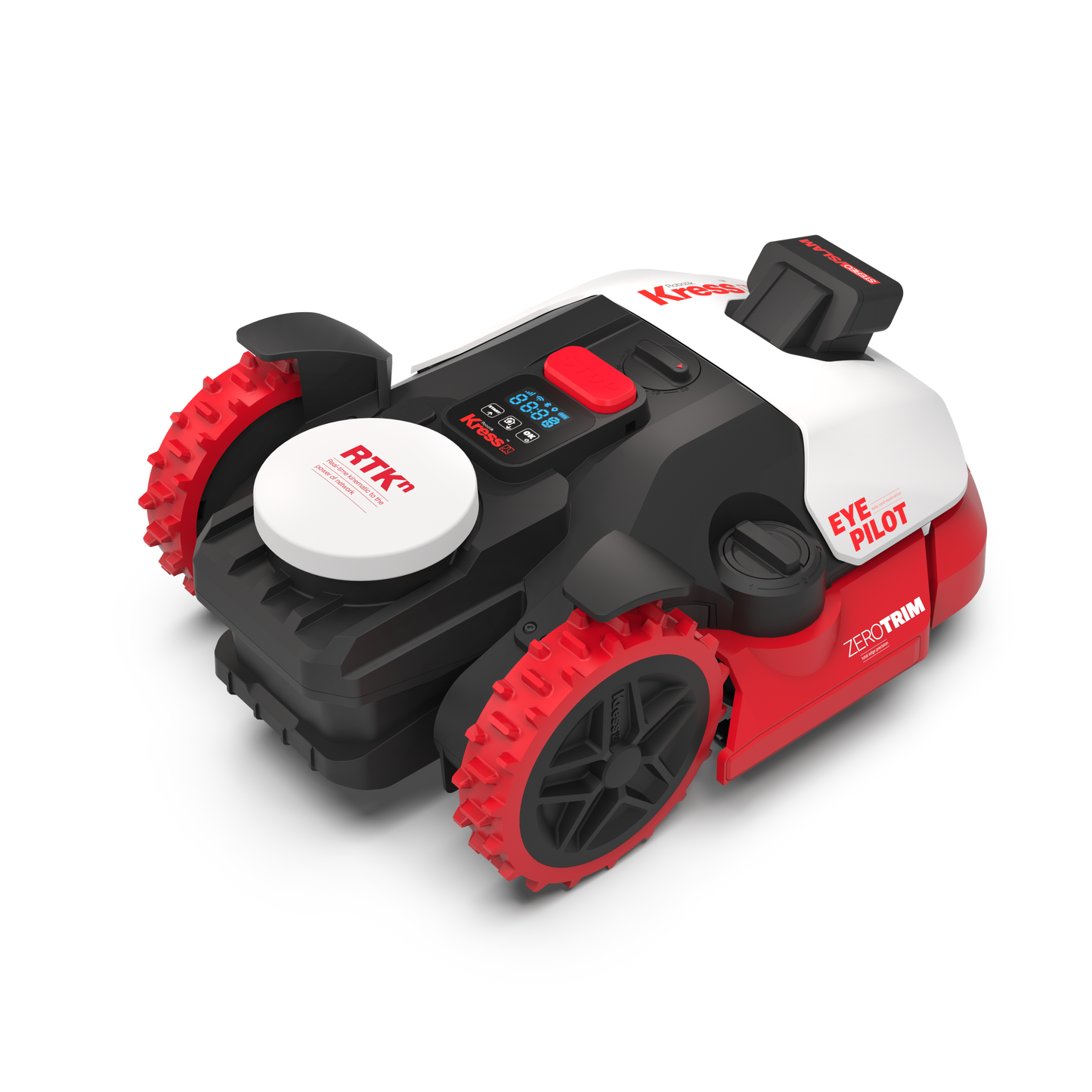 Robot rasaerba Kress KR261E EyePilot RTKn 1000 MQ AI Mono VSLAM Camera, ZeroTrim
