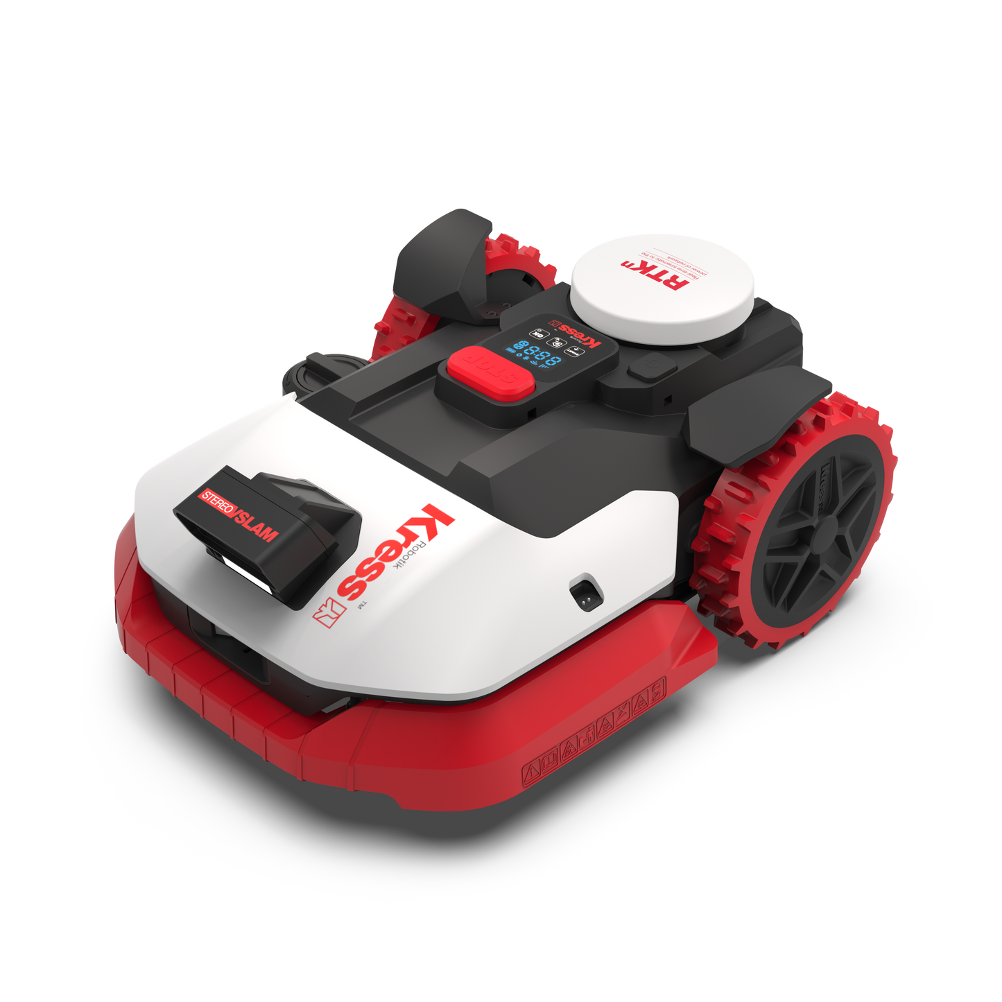 Robot rasaerba Kress KR273E EyePilot RTKn 3000 MQ AI Mono VSLAM Camera, ZeroTrim