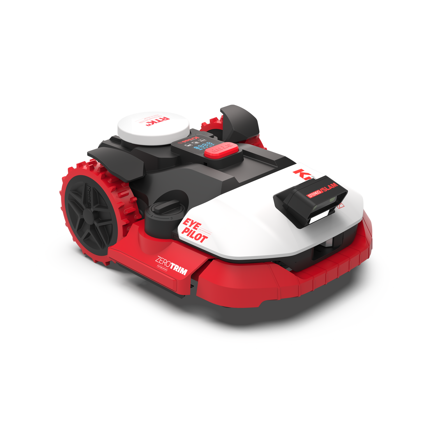 Robot rasaerba Kress KR274E EyePilot RTKn 5000 MQ AI Mono VSLAM Camera, ZeroTrim