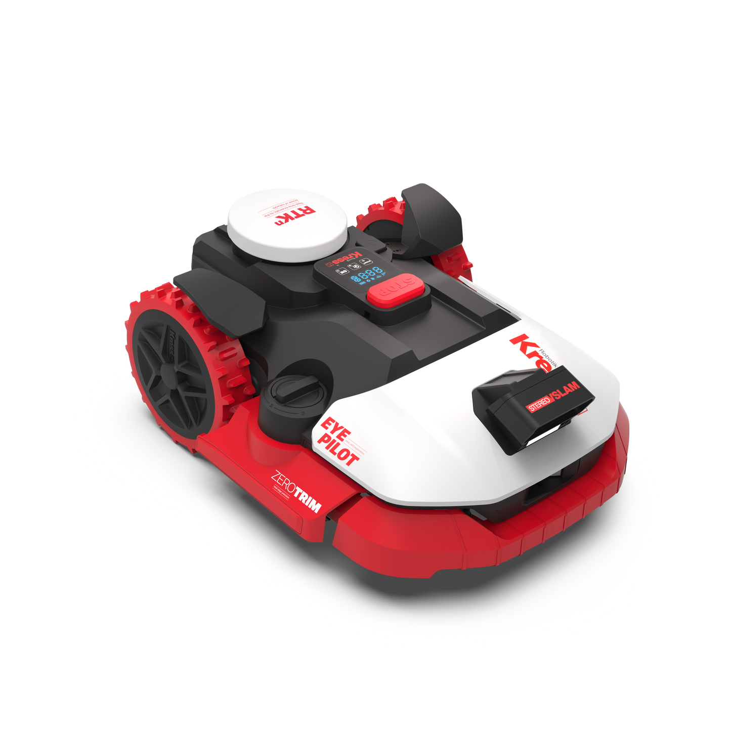 Robot rasaerba Kress KR274E EyePilot RTKn 5000 MQ AI Mono VSLAM Camera, ZeroTrim