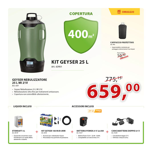 KIT GEYSER 25L